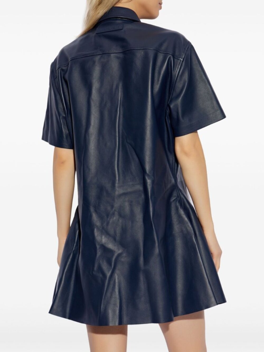 MARNI Calf Leather Blue Shirt Dress (Size 40 IT) *BRAND NEW W/ TAGS* - Picture 4 of 9